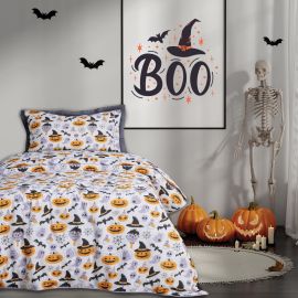 DAS KIDS ΣΕΤ ΠΑΠΛΩΜΑΤΟΘΗΚΗ ΜΟΝΗ 4967 GREY, ORANGE |  Παπλωματοθήκες Παιδικές στο espiti