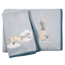 GREENWICH POLO CLUB ΣΕΤ ΠΕΤΣΕΤΕΣ ΒΑΒΥ ESSENTIAL 8852 BLUE, GREY |  Βρεφικές πετσέτες στο espiti