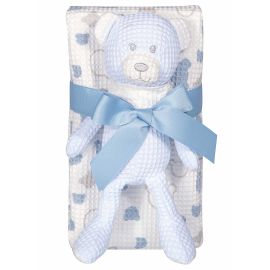 GREENWICH POLO CLUB ΚΟΥΒΕΡΤΑ ΠΙΚΕ 75X100 ΒΑΒΥ ESSENTIAL 8854 BLUE, WHITE |  Βρεφικές Κουβέρτες στο espiti