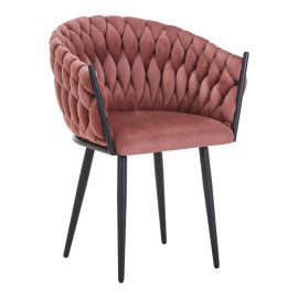 Πολυθρόνα Vivian pakoworld σάπιο μήλο βελούδο-πόδι μαύρο μέταλλο 61x55x80εκ |  Πολυθρόνες τραπεζαρίας στο espiti