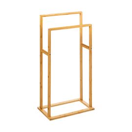 Κρεμάστρα πετσετών δαπέδου Dasmal pakoworld μπαμπού σε φυσική απόχρωση 42x24.2x81.5εκ |  Σετ Μπάνιου στο espiti