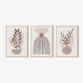 Πίνακας Frendy  pakoworld τρίπτυχος με ψηφιακή εκτύπωση και πλαίσιο 33x1.5x48εκ |  Πίνακες στο espiti