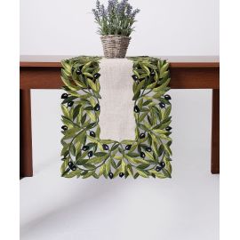 Τραβέρσα 2353 (40cm x 200cm) μαύρη ελιά 5206978169434 SilkFashion |  Τραπεζομάντηλα στο espiti