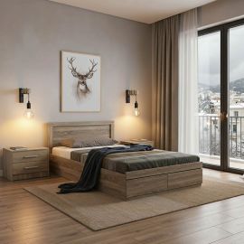 Σετ Κρεβατοκάμαρας Olympus Sonoma με Κρεβάτι 100x200εκ Σετ 2τεμ |  Κρεβάτια στο espiti