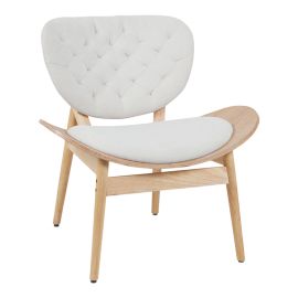 Πολυθρόνα Udalle pakoworld ξύλο σε φυσική απόχρωση με μπεζ ύφασμα 77x70x81εκ |  Πολυθρόνες σαλονιού στο espiti