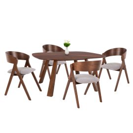 ΣΕΤ ΤΡΑΠΕΖΑΡΙΑΣ 5ΤΜΧ NEKKER HM21340.01 ΤΡΑΠΕΖΙ ΑΠΟ MDF--ΚΑΡΕΚΛΕΣ ΑΠΟ RUBBERWOOD |  Σετ τραπεζαρίες στο espiti