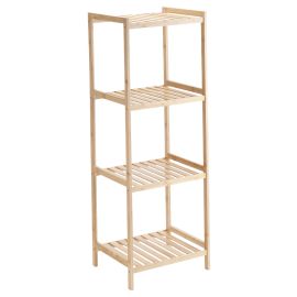 ESTIA ΡΑΦΙΕΡΑ ΔΑΠΕΔΟΥ ΒΑΜΒΟΟ ESSENTIALS ΜΕ 4 ΡΑΦΙΑ - 02-37819 Estia |  Αξεσουάρ Μπάνιου - διάφορα στο espiti