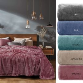 ΚΟΥΒΕΡΤΑ KING SIZE 240X260 ADAM HOME 700  - Cappuccino |  Κουβέρτες Βελουτέ Υπέρδιπλες στο espiti