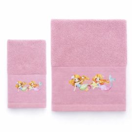 Παιδικές Πετσέτες (σετ 2 τεμ) Mermaids Astron Italy |  Πετσέτες παιδικές στο espiti