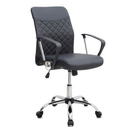 Καρέκλα γραφείου Avelon Megapap από τεχνόδερμα χρώμα μαύρο 60x56x94/103εκ. |  Καρέκλες γραφείου στο espiti