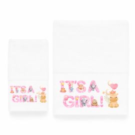 Παιδικές Πετσέτες (σετ 2 τεμ) It's a Girl Astron Italy |  Πετσέτες παιδικές στο espiti
