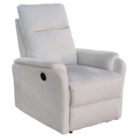 ΠΟΛΥΘΡΟΝΑ RELAX ΜΕ ΗΛΕΚΤΡΙΚΗ ΑΝΑΚΛΙΣΗ SYNTHIA HM3309.01 ΜΠΕΖ ΥΦΑΣΜΑ 75x87x102Yεκ |  Πολυθρόνες σαλονιού στο espiti