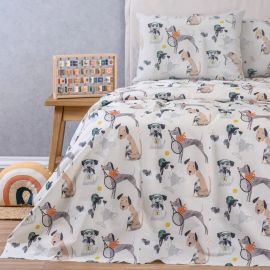 ΣΕΤ ΠΑΠΛΩΜΑΤΟΘΗΚΗ (2 ΤΕΜ.) ΜΟΝΗ DOGGY KIDS LINE (165X245) ΠΑΠΛΩΜΑΤΟΘΗΚΗ ΜΟΝΗ 165Χ245cm + 50X70 MELINEN |  Παπλωματοθήκες Παιδικές στο espiti