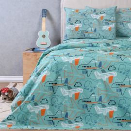 ΣΕΤ ΠΑΠΛΩΜΑΤΟΘΗΚΗ (2 ΤΕΜ.) ΜΟΝΗ PLANEUR KIDS LINE (165X245) ΠΑΠΛΩΜΑΤΟΘΗΚΗ ΜΟΝΗ 165Χ245cm + 50X70 MELINEN |  Παπλωματοθήκες Παιδικές στο espiti