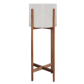 ΓΛΑΣΤΡΑ ΕΣΩΤ.ΧΩΡΟΥ RENTIL HM4684.02L FIBER CEMENT ΧΡΩΜΑ ΛΕΥΚΟ--ΒΑΣΗ TEAK Φ25x65Υεκ |  Λουλούδια στο espiti