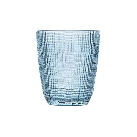 ESTIA ΠΟΤΗΡΙ ΝΕΡΟΥ ΧΑΜΗΛΟ ΓΥΑΛΙΝΟ ROCHE 310ml ΜΠΛΕ - 07-39455 Estia |  Ποτήρια στο espiti