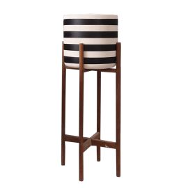 ΓΛΑΣΤΡΑ-ΚΑΣΠΟ ΕΣΩΤ.ΧΩΡΟΥ RENTIL HM4683L FIBER CEMENT ΛΕΥΚΟ/ΜΑΥΡΟ--ΒΑΣΗ TEAK Φ25x65Υεκ |  Λουλούδια στο espiti