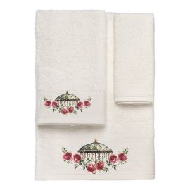 Beauty Home Σετ πετσέτες 3τμχ με εκτύπωση Art 3550 (30x50+50x90+70x140) Εκρού       |  Σετ Πετσέτες στο espiti