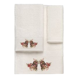Beauty Home Σετ πετσέτες 3τμχ με εκτύπωση Art 3557 (30x50+50x90+70x140) Εκρού       |  Σετ Πετσέτες στο espiti