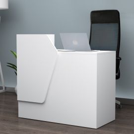 Γραφείο υποδοχής - reception Merlin Megapap χρώμα λευκό 110x50x101,8εκ. |  Reception γραφείου στο espiti