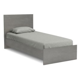 Κρεβάτι Troy Megapap χρώμα γκρι σκυροδέματος 100x200εκ. |  Παιδικά έπιπλα στο espiti