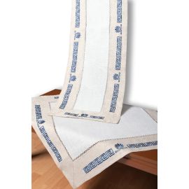 Τραπεζομάντηλο WH19-010 (160cm x 300cm) μπλέ 5206978061295 SilkFashion |  Τραπεζομάντηλα στο espiti
