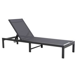 ΞΑΠΛΩΣΤΡΑ ΑΛΟΥΜΙΝΙΟΥ THATCHER HM5983.03 ΑΝΘΡΑΚΙ ΣΚΕΛΕΤΟΣ & TEXTILENE 196,5x64,5x92Υεκ |  Ξαπλώστρες - Καρέκλες Παραλίας στο espiti