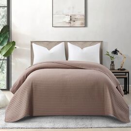 Beauty Home Κουβερλί υπέρδιπλο Ultra Art 12555 240x240 Μόκα       |  Υπνοδωμάτιο στο espiti