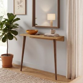Κονσόλα επιτοίχια Moca Megapap χρώμα sapphire oak 60x22x77εκ. |  Συρταριέρες -Κονσόλες στο espiti