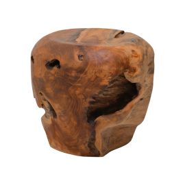 Σκαμπό Bolare pakoworld teak ξύλο σε φυσική απόχρωση Φ40x35εκ |  Σκαμπώ στο espiti