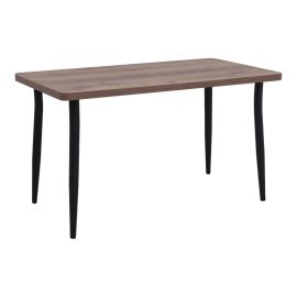 Τραπέζι Levico Megapap Mdf - μεταλλικό χρώμα καπνιστή καρυδιά 130x70x75εκ. |  Τραπέζια στο espiti