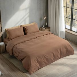 Beauty Home Σεντόνι υπέρδιπλο με λάστιχο Prime Art 1230 170x200+35 Μόκα       |  Σεντόνια Υπέρδιπλα / King Size στο espiti