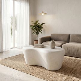 Τραπέζι σαλονιού Fedris pakoworld mdf λευκό 80x70x34εκ |  Τραπεζάκια σαλονιού στο espiti