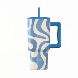 ESTIA ΘΕΡΜΟΣ STRAW TUMBLER XL SAVE THE AEGEAN 900ml OCEAN WAVES - 01-41571 Estia |  Θερμός & Αξεσουάρ στο espiti