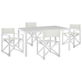 ΣΕΤ ΤΡΑΠΕΖΑΡΙΑΣ 5ΤΜΧ DUPRE HM21021 ΚΑΡΕΚΛΕΣ ΑΛΟΥΜ. & ΜΕΤΑΛ.ΤΡΑΠΕΖΙ 150x90εκ--ΛΕΥΚΟ |  Σετ τραπεζαρία κήπου στο espiti