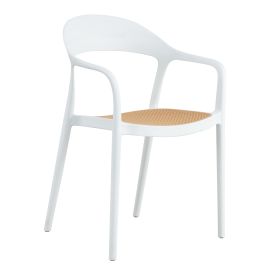 Πολυθρόνα Κήπου ArteLibre VITI-LEVU Λευκό/Φυσικό PP 51.5x57x81cm 15300045 ArteLibre |  Καναπέδες - Καρέκλες  στο espiti