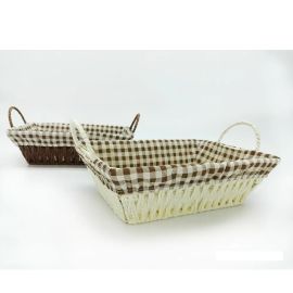 Καλάθι Καρό Κρεμ/Καφέ Ψάθινο 26x19x8cm Σε 2 Χρώματα 06512602 ArteLibre |  Καλαθια-Κουτιά στο espiti