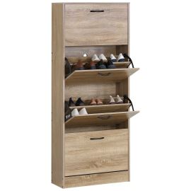Παπουτσοθήκη ArteLibre BRANTLEY Δρυς Μοριοσανίδα 60x24x150cm 15340021 ArteLibre |  Παπουτσοθήκες στο espiti