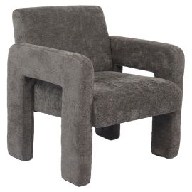 Πολυθρόνα ArteLibre VELORA Γκρι Ανοιχτό Ύφασμα/Ξύλο 75x68x69cm 14770116 ArteLibre |  Πολυθρόνες σαλονιού στο espiti