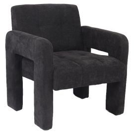 Πολυθρόνα ArteLibre VELORA Γκρι Σκούρο Ύφασμα/Ξύλο 75x68x69cm 14770117 ArteLibre |  Πολυθρόνες σαλονιού στο espiti