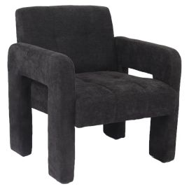 Πολυθρόνα ArteLibre VELORA Γκρι Σκούρο Ύφασμα/Ξύλο 75x68x69cm 14770117 ArteLibre |  Πολυθρόνες σαλονιού στο espiti