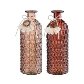 Βάζο ArteLibre Μπουκάλι Γυαλί 8.5x8.5x25cm Σε 2 Χρώματα 05160379 ArteLibre |  Βάζα στο espiti