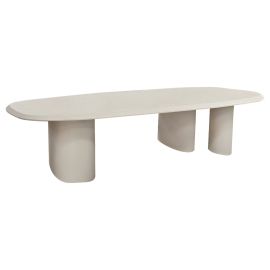 ΤΡΑΠΕΖΙ ΤΡΑΠΕΖΑΡΙΑΣ FIBER CEMENT ΟΒΑΛ GLEN HM6598.02 ΜΠΕΖ 260x95x75Υεκ |  Τραπέζια κήπου στο espiti