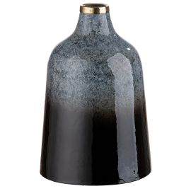 Βάζο ArteLibre Κωνικό Μαύρο/Γκρι Μέταλλο 25cm 05160319 ArteLibre |  Βάζα στο espiti
