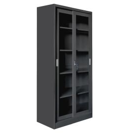 ΒΙΒΛΙΟΘΗΚΗ ΜΕ ΣΥΡΟΜΕΝΕΣ ΠΟΡΤΕΣ SLINGER HM6632.01 ΜΕΤΑΛΛΙΚΗ ΜΑΥΡΗ 90x40x185Υεκ |  Βιβλιοθήκες γραφείου στο espiti