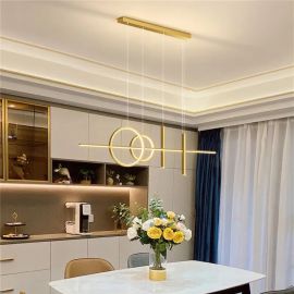 Φωτιστικό οροφής Neron pakoworld led χρυσό μεταλλικό 100x25x26εκ |  Οροφής στο espiti