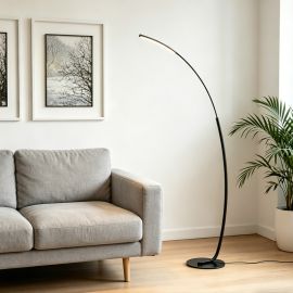 Φωτιστικό δαπέδου Archer pakoworld led μαύρο μεταλλικό 70x28x165εκ |  Δαπέδου στο espiti