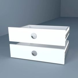 Συρταριέρα Ντουλάπας Λευκό 43x60cm AlphaB2B |  Ντουλάπες ρούχων στο espiti