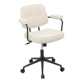 Καρέκλα γραφείου Leberta pakoworld μπεζ ύφασμα 64x63,5x86-96εκ |  Καρέκλες γραφείου εργασίας στο espiti