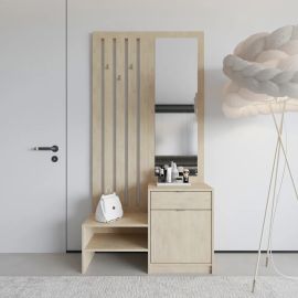 Έπιπλο εισόδου με καθρέπτη Citra pakoworld sonoma 100x34.3x199.5εκ |  Βιτρίνες - Έπιπλα εισόδου στο espiti